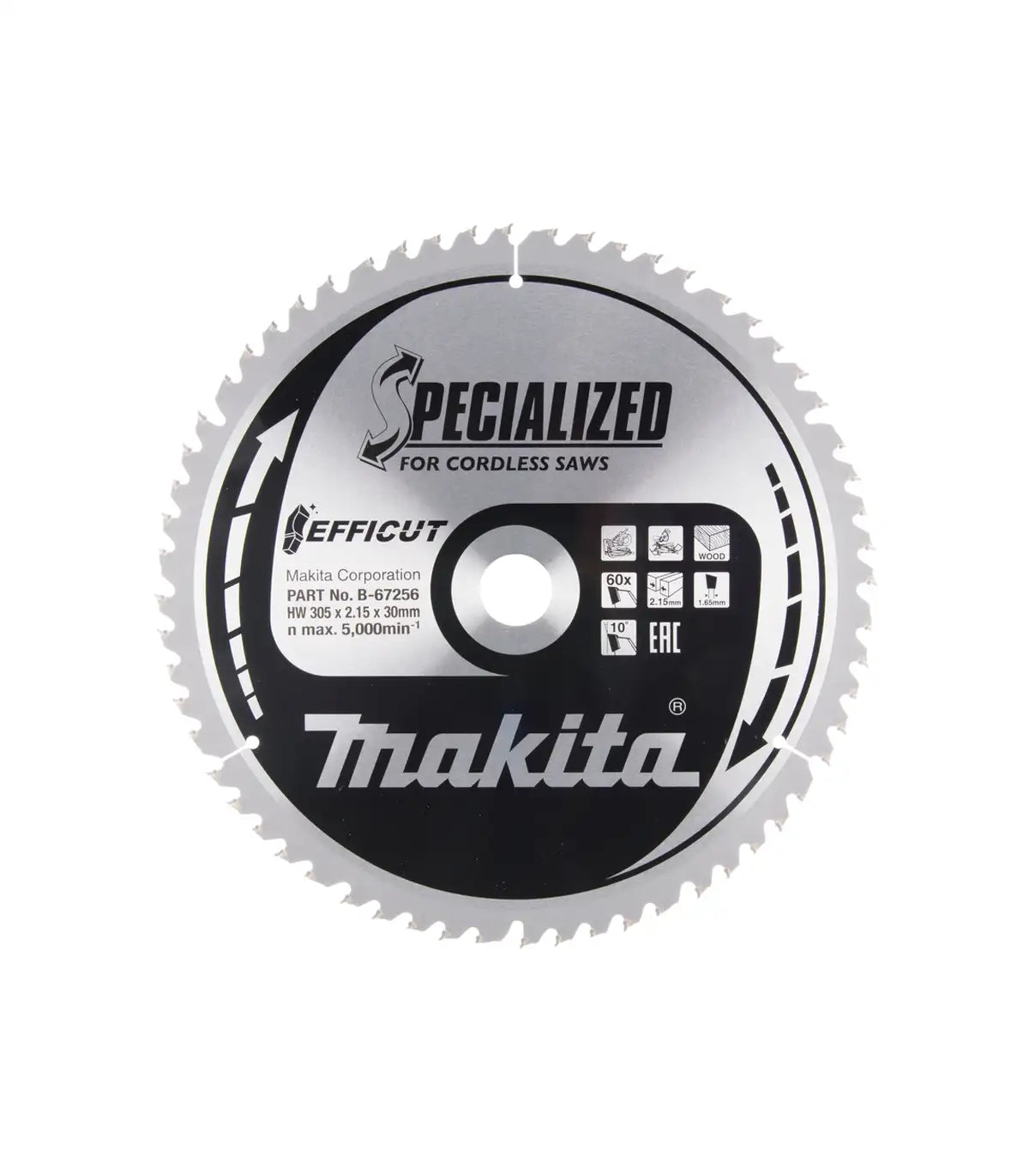 Makita – TCT list potezne kombinovane pile 305 mm EFFICUT 305x30mm 60Z B-67309 by Makita Pribor za pile i cirkulare