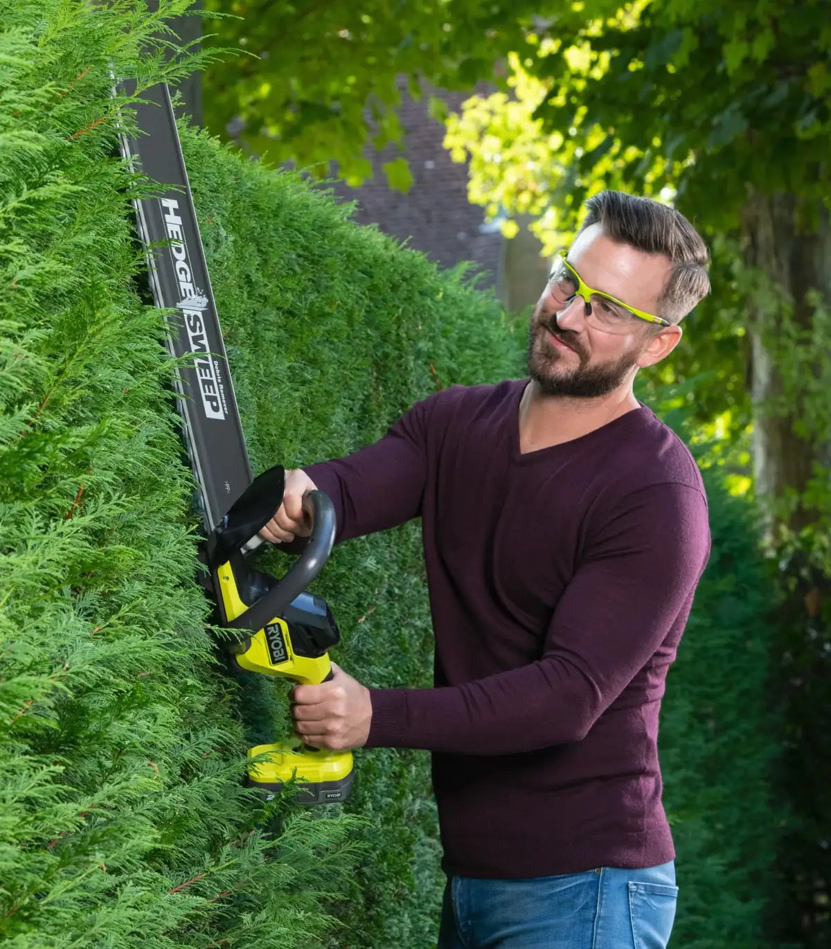 Ryobi – Akumulatorske škare za živu ogradu 18 V SOLO RY18HT55A-0 by RYOBI Škare za travu, grane i živu ogradu