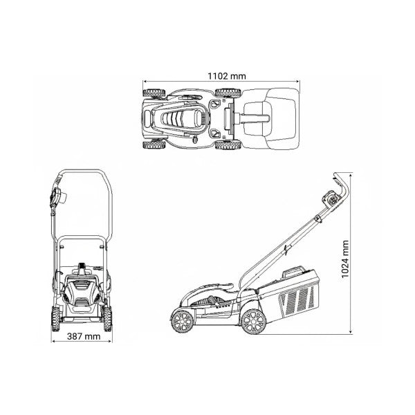 Elektricna kosacica VILLY 1400 P - Električne kosačice - SKU 030091