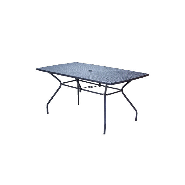 Sto metalni MELFI 1500x900x740mm -sivi