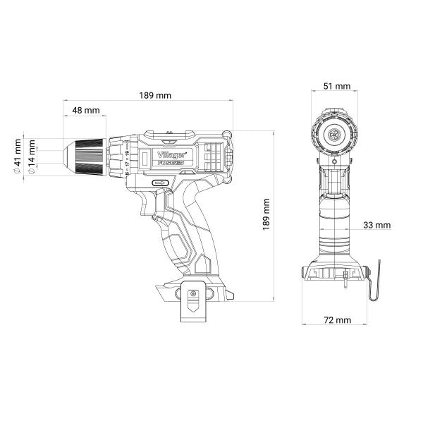 Fuse akumulatorska busilica VLN 3220 - Fuse bušilice/odvijači - SKU 056361 - detalj 18