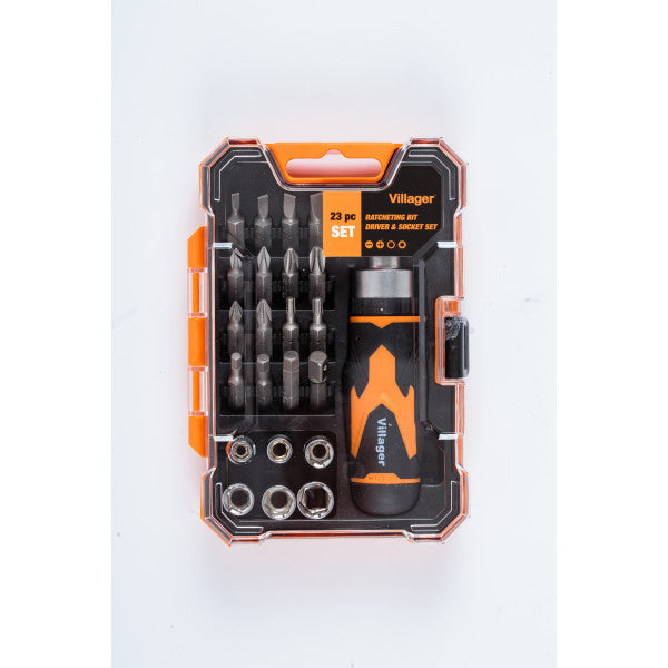 Nastavci i gedore sa odvijacem - set 23 kom - Setovi alata - SKU 059884