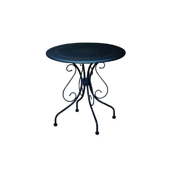 Bastenski sto okrugli - MOKA crni