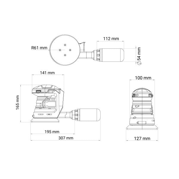 Fuse akumulatorska rotaciona brusilica VLN 7220 - Fuse brusilice - SKU 067790
