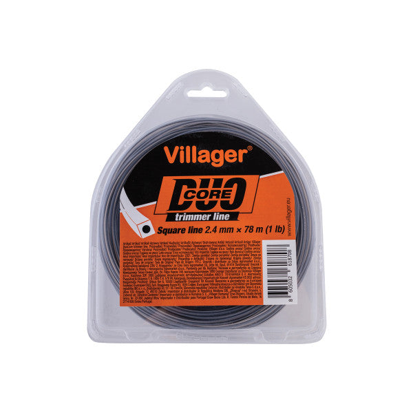 Silk za trimer 2.7mm X 1240m (20LB) - Duo core - Četvrtasta nit Villager