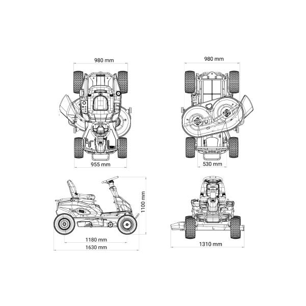 Akumulatorska traktor kosačica Villager Capricorn 38 - Akumulatorski traktori - SKU 077890