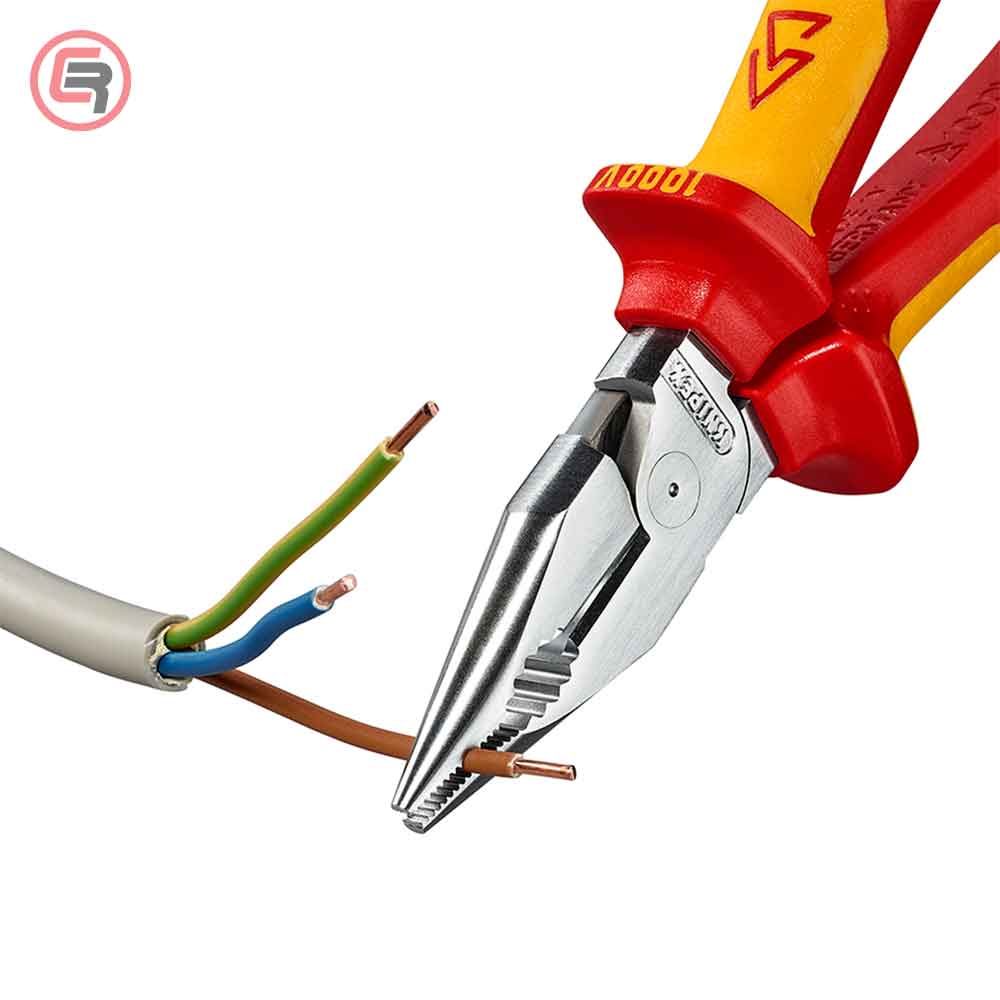 Knipex Kliješta Kombinovana Špicasta 185 mm / 1000V – 08 26 185 by Knipex 08 26 185 Izolovani Alat VDE 1000V - detalj 7