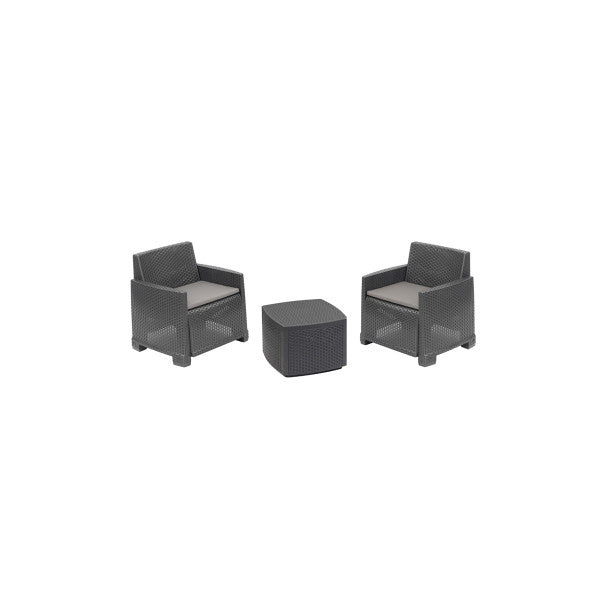 Baštenski set IDRO sa jastucima - Setovi od ratana - SKU 083936
