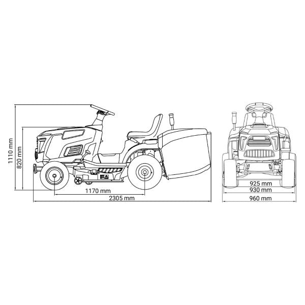 Traktor kosačica AGM LTM 86-25 - Benzinski traktori - SKU 088792