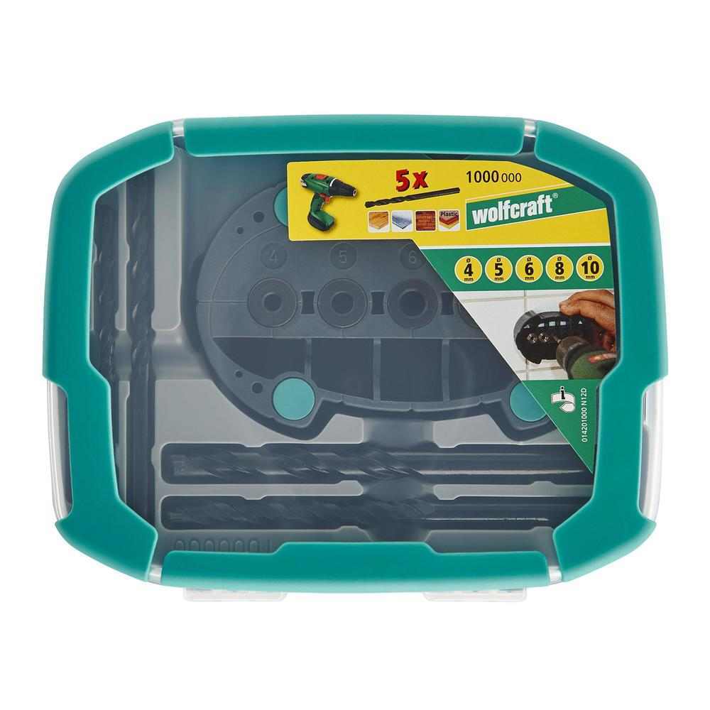 Wolfcraft Garnitura Svrdala Univerzalna Sa Pomagalom 4, 5, 6, 8 i 10 mm / 6 dijelna – 1000000 by Wolfcraft 1000000 Burgije