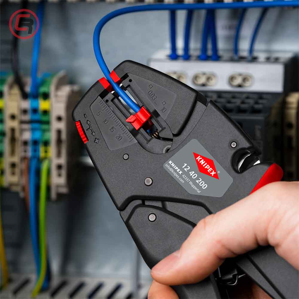 Knipex Kliješta Za Skidanje Izolacije EvoStrip 0,03 – 10,0 mm2 Automatska – 12 40 200 by Knipex 12 40 200 Kliješta - detalj