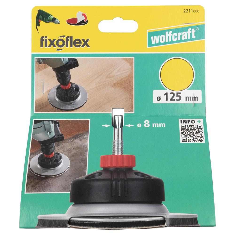 Wolfcraft Disk Potporni 125 mm Čičak FixoFlex Prihvat 8 mm – 2211000 by Wolfcraft 2211000 Četke, Brusni Kolutovi, Diskovi