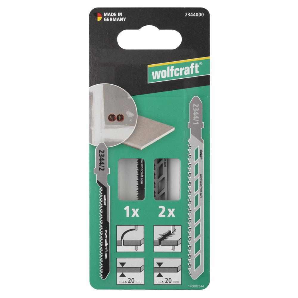 Wolfcraft Ubodne Pilice Za Gipskarton HCS Fini Ravni i Zakrivljeni Rez / 3 kom – 2344000 by Wolfcraft 2344000 Pribor Za