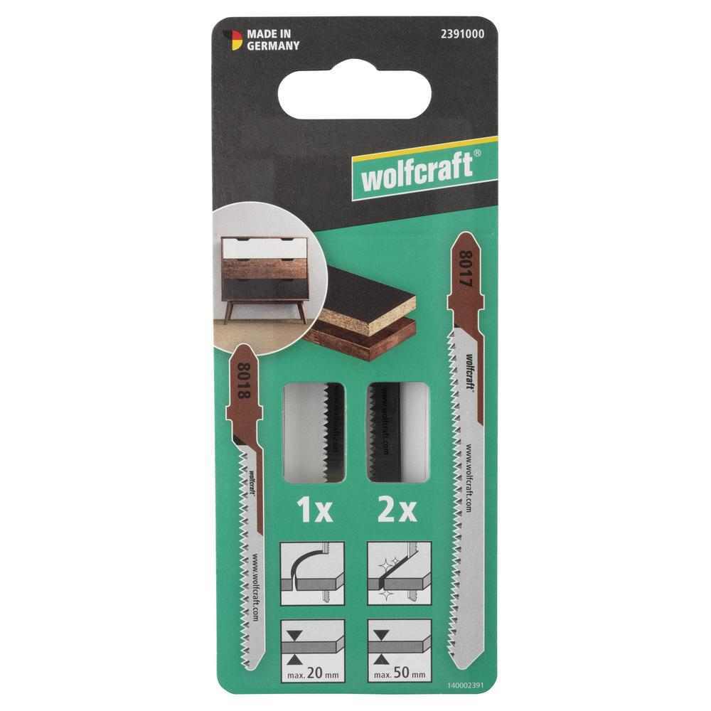 Wolfcraft Ubodne Pilice Za Izradu NAMJEŠTAJA HCS Ravni i Zakrivljeni Rez / 3 kom – 2391000 by Wolfcraft 2391000 Pribor Za