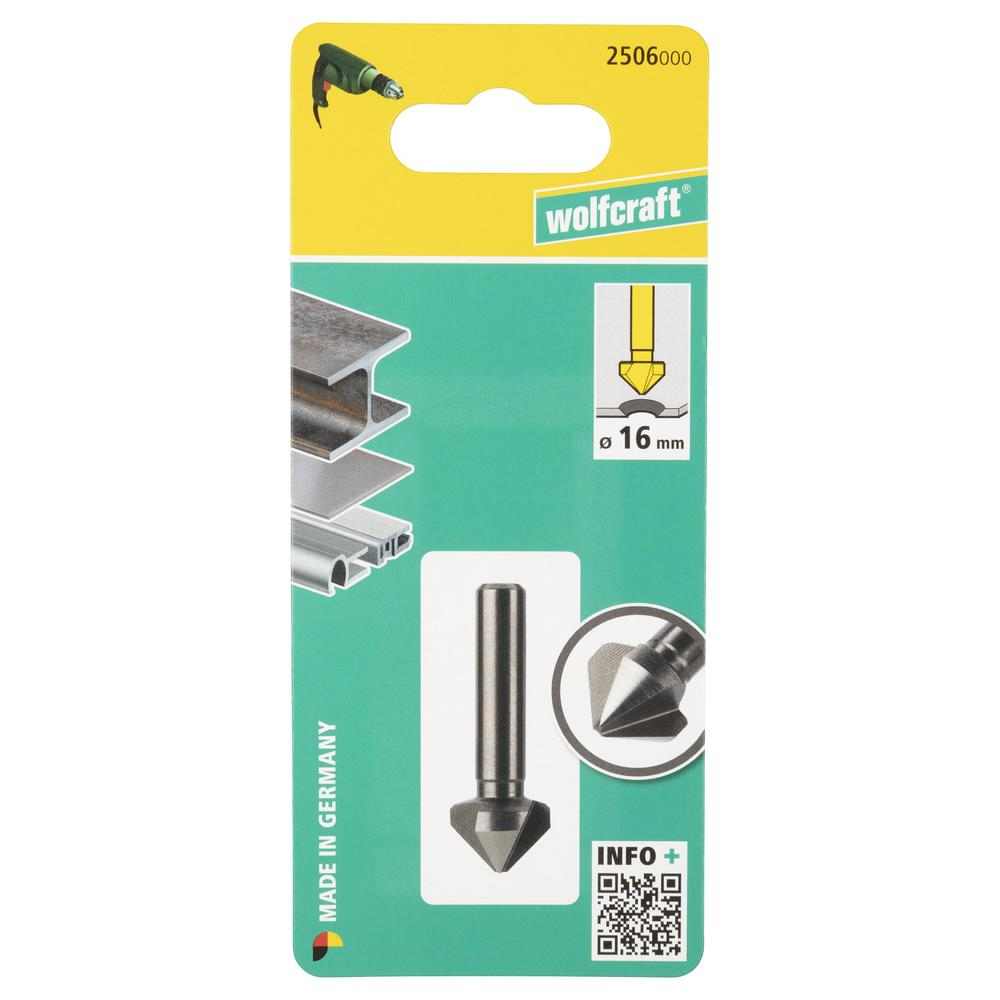 Wolfcraft Upuštač HSS 16 mm / Osovina 8 mm – 2506000 by Wolfcraft 2506000 Krune, Glodala - detalj 4