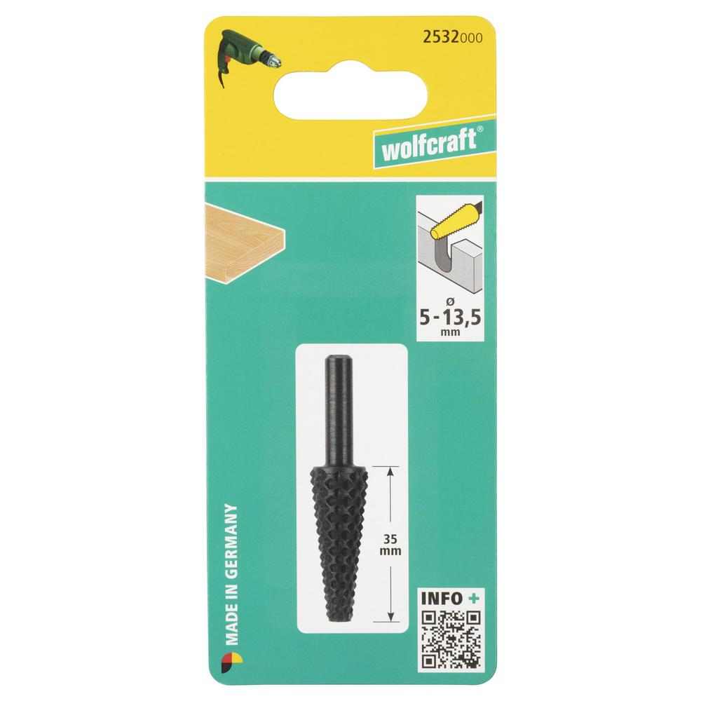 Wolfcraft Turpija Konusna fi 5-13,5×35/60 mm Prihvat 6,35 mm – 2532000 by Wolfcraft 2532000 Krune, Glodala - detalj 3