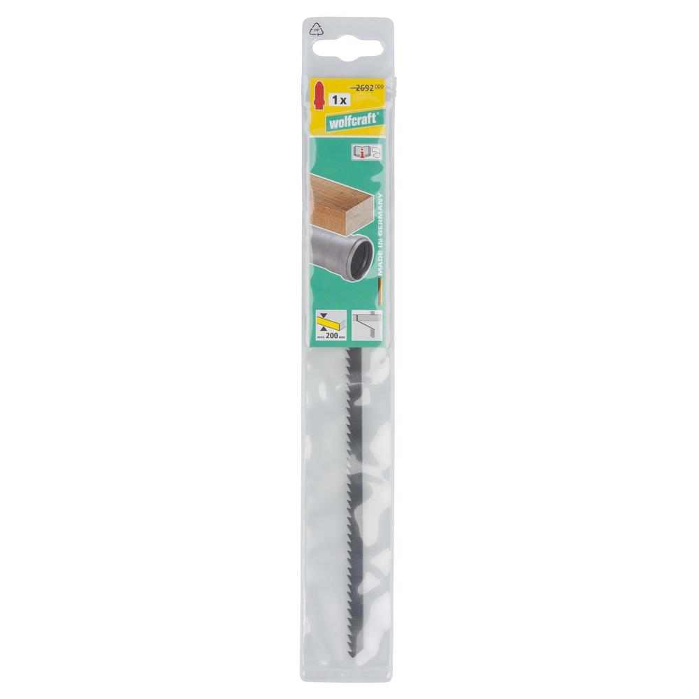 Wolfcraft Ubodna Pilica Za Drvo i PVC HCS Grubi Rez 250 / 225 / 4 mm – 2692000 by Wolfcraft 2692000 Pribor Za Ubodne Pile