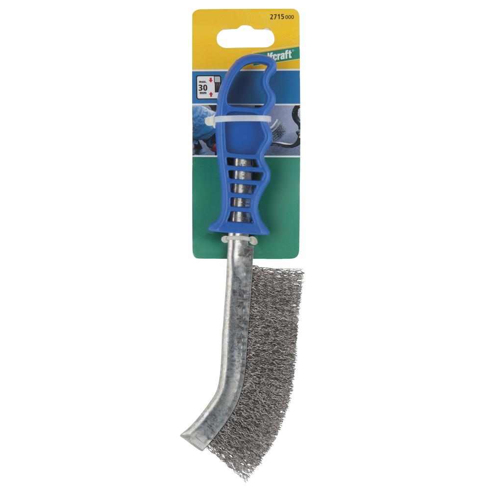 Wolfcraft Četka S Plastičnom Drškom 265/125x30x0,3 mm Čelična Žica – 2715000 by Wolfcraft 2715000 Ostali Alati i Pribor