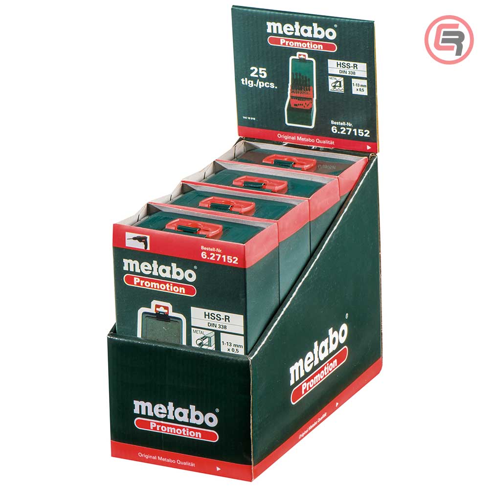 Metabo Garnitura Svrdala Za Metal HSS-R, 1-13 mm / 25 dijelna u Metalnoj Kutiji “SP” – 627152000 by Metabo 627152000