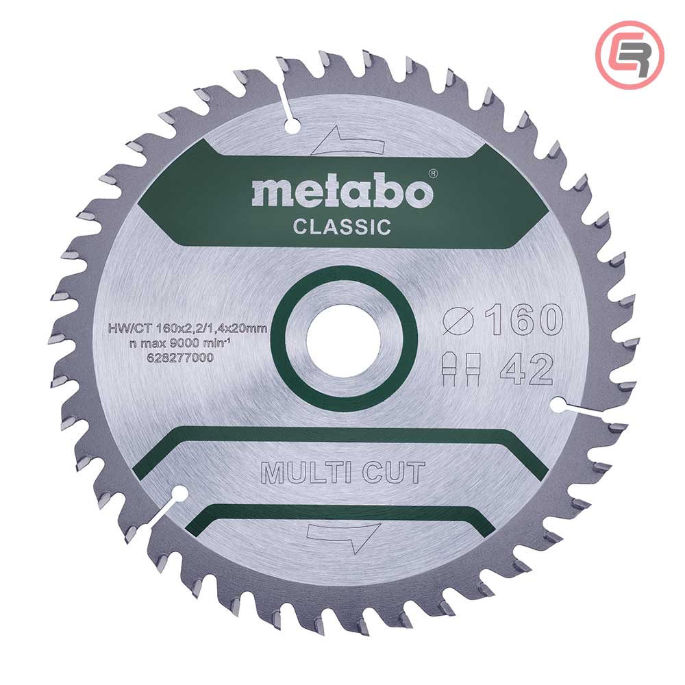 Metabo List Kružne Pile 160 × 2,2 / 1,4 × 20 / Z = 42 Multi Cut Classic – 628277000 by Metabo 628277000 Listovi Pila