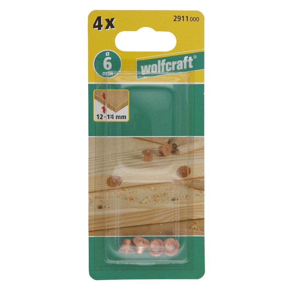 Wolfcraft Alat Za Centriranje – Vrhovi Za Označavnje Rupe Za Tiple 6 mm / 4 kom – 2911000 by Wolfcraft 2911000 Ostali