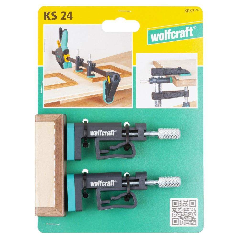 Wolfcraft Pomoćne Stega – Stezač Rubova KS 24 / 2 kom – 3037000 by Wolfcraft 3037000 Stege - detalj 7