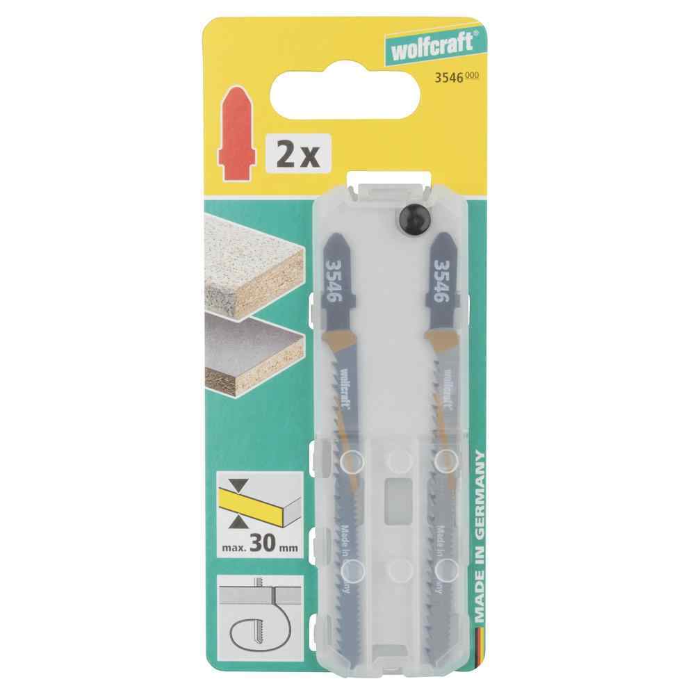 Wolfcraft Ubodne Pilice Za Drvo i PVC Obostrano Nazubljene 100/2,4 mm / 2 kom – 3546000 by Wolfcraft 3546000 Pribor Za