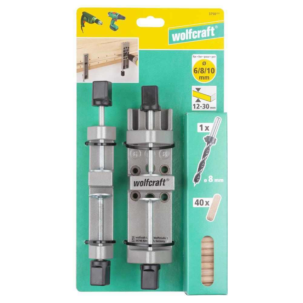 Wolfcraft Univerzalni Set Za Tiplanje fi 6, 8 i 10 mm / 44 dijelni – 3750000 by Wolfcraft 3750000 Ostali Pribor Za Bušilice