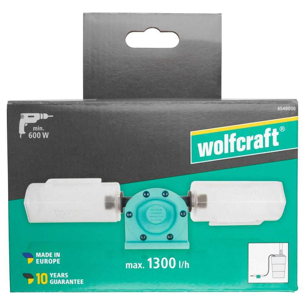 Wolfcraft Pumpa Pretočna Za Bušilicu Plastično Kućište SOLID 1300 l/h – 4540000 by Wolfcraft 4540000 Ostali Pribor Za