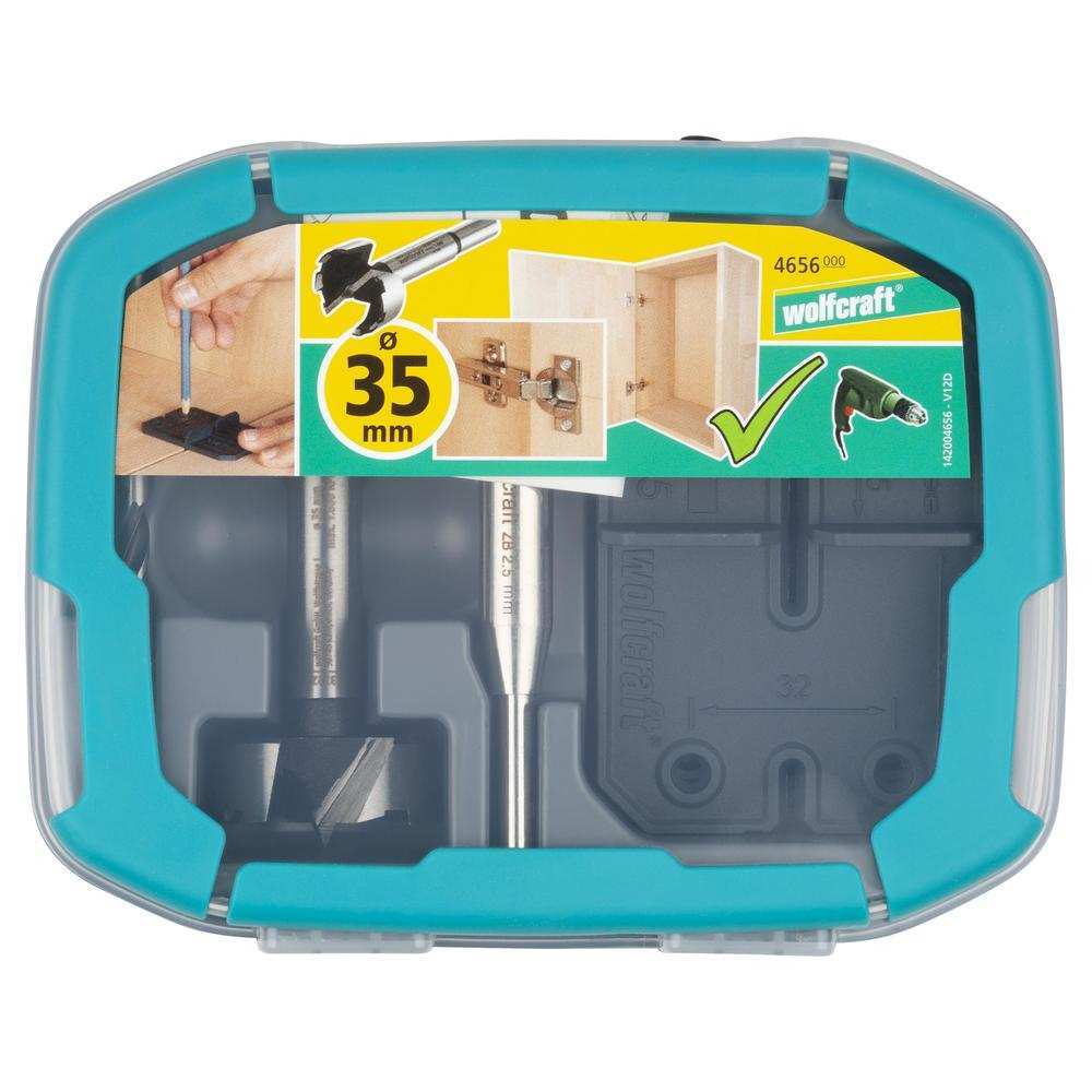 Wolfcraft Set Za Montažu Šarki fi 35 mm / 5 dijelni – 4656000 by Wolfcraft 4656000 Ostali Alati i Pribor - detalj 10