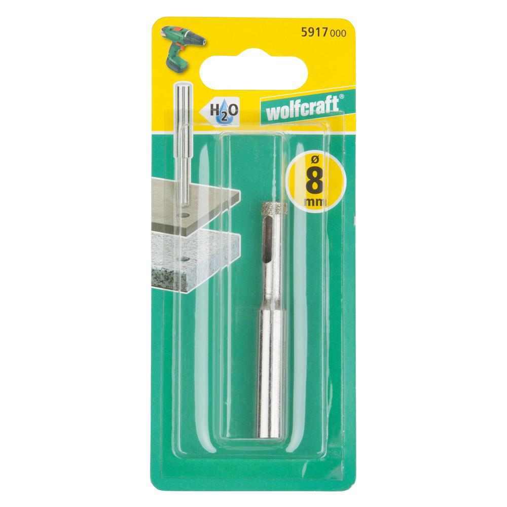 Wolfcraft Dijamantno Svrdlo Kruna “CERAMIC” 8 x 30 mm / Osovina 10 mm – 5917000 by Wolfcraft 5917000 Krune, Glodala