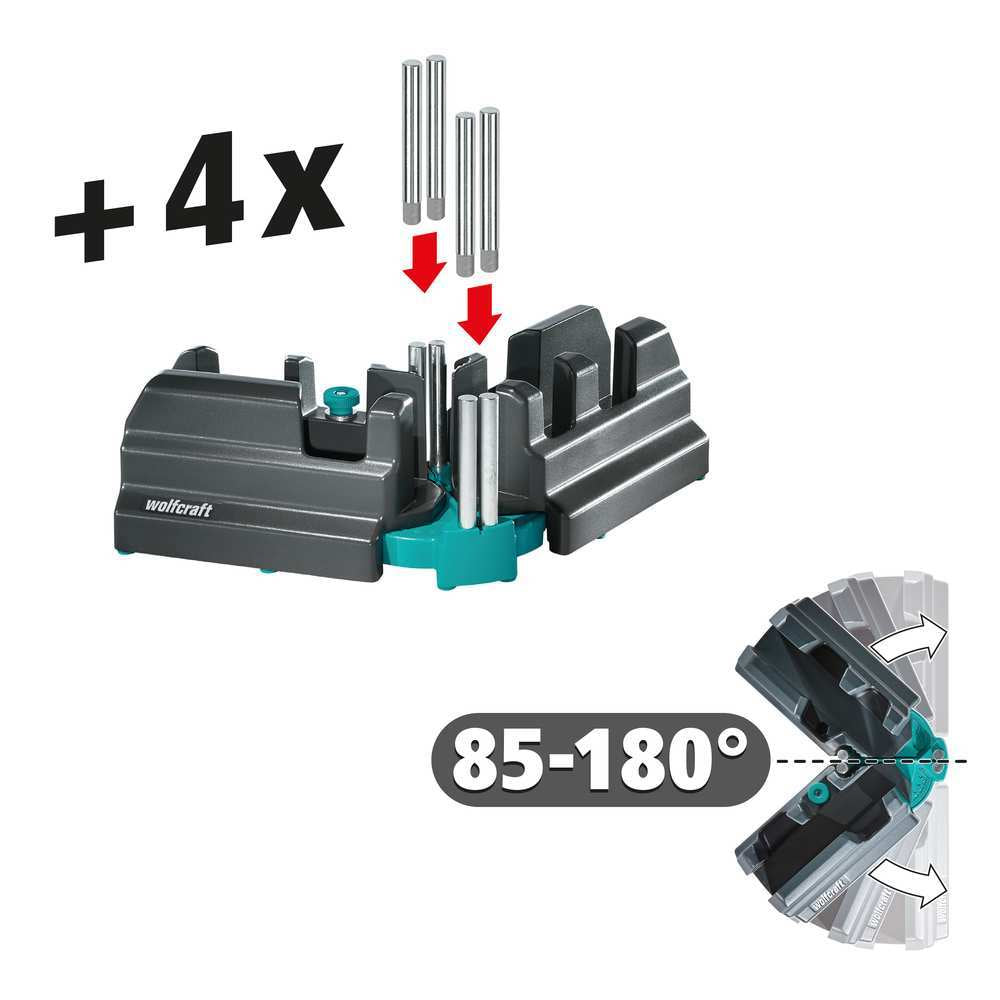 Wolfcraft Šablon Podesivi Za Kutno Rezanje 70 mm / 85 – 180* – 6948000 by Wolfcraft 6948000 Ostali Alati i Pribor - detalj 12