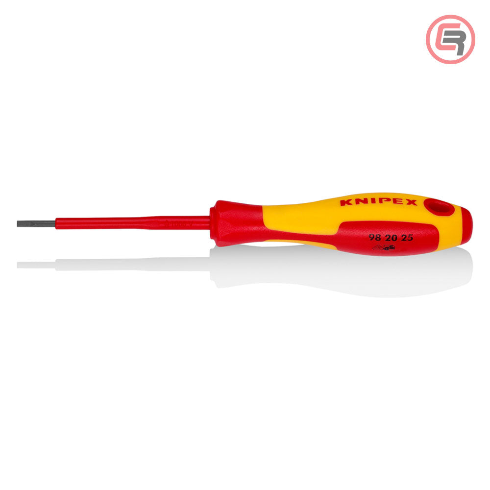 Knipex Odvijač Plosnati VDE 2,5 x 75 / 177 mm 1000V – 98 20 25 by Knipex 98 20 25 Izolovani Alat VDE 1000V