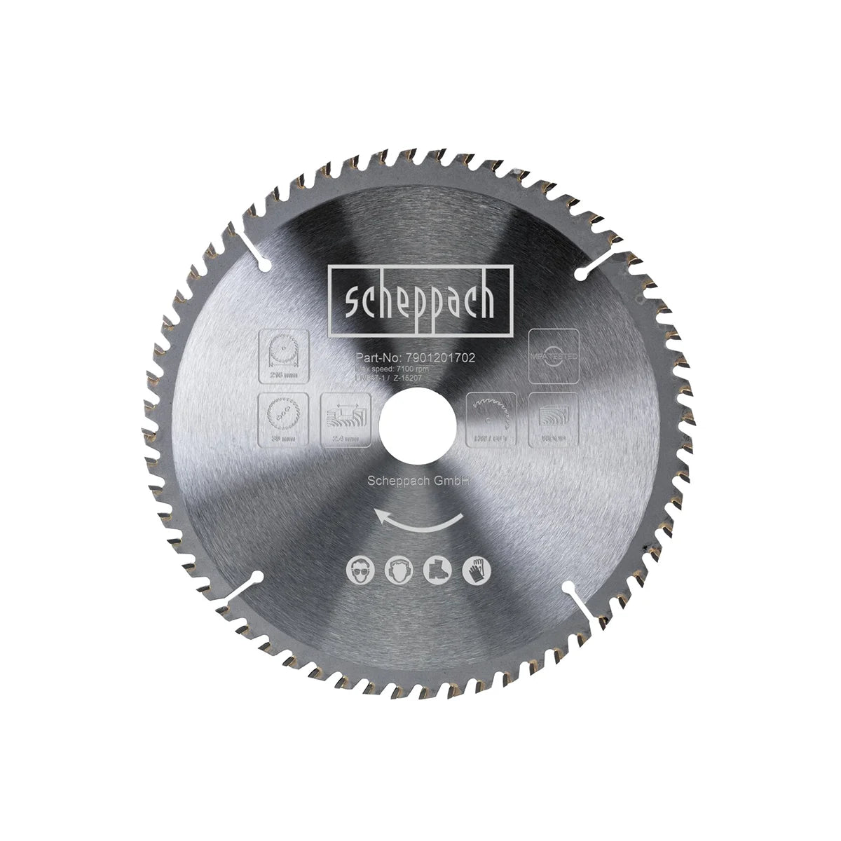 Scheppach HW list kružne pile 216 x 30 x 2.4 x 1.6mm 60 z Rezni listovi