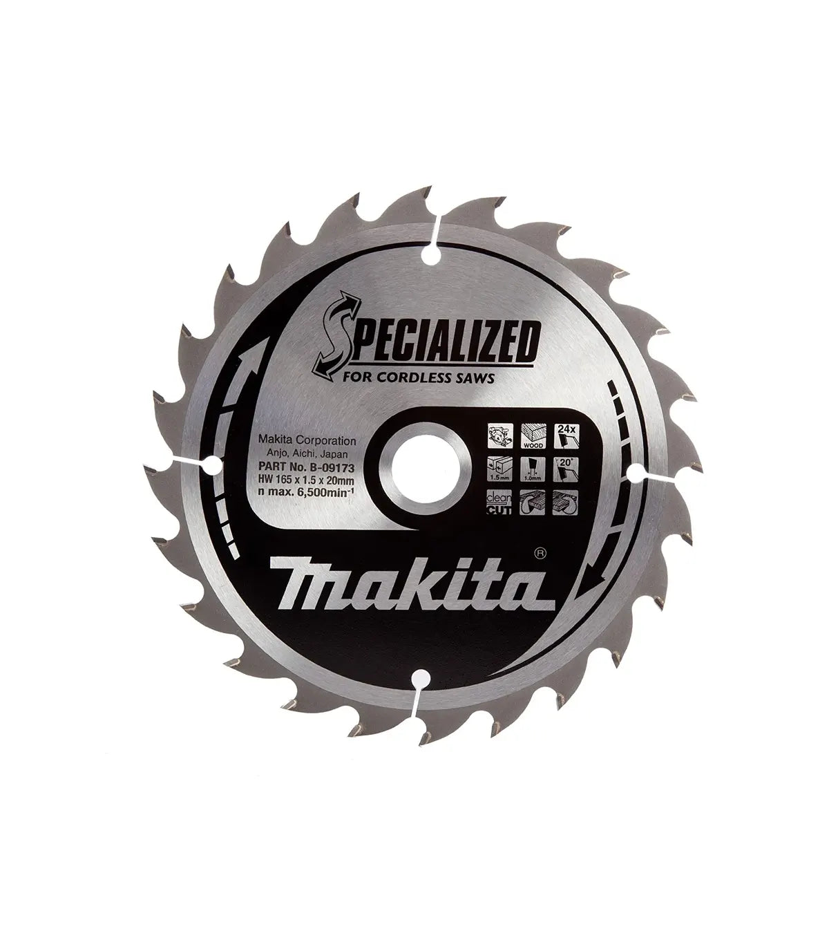 Makita – List pile za drvo Specialized TCT 165 x 20 mm 24Z B-09173 by Makita Pribor za pile i cirkulare