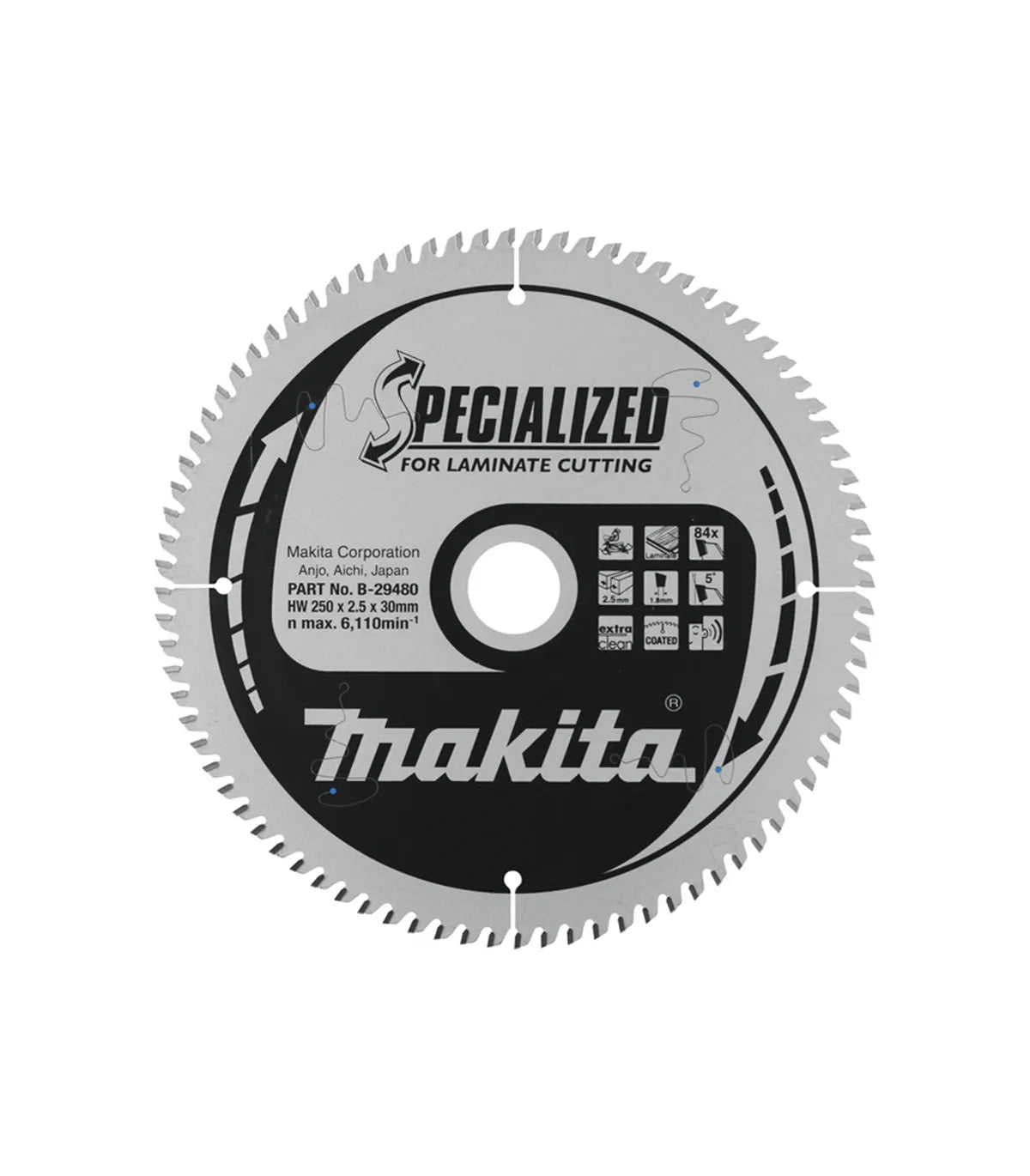 Makita – TCT list pile za laminat 250×30 B-29480 by Makita Pribor za pile i cirkulare