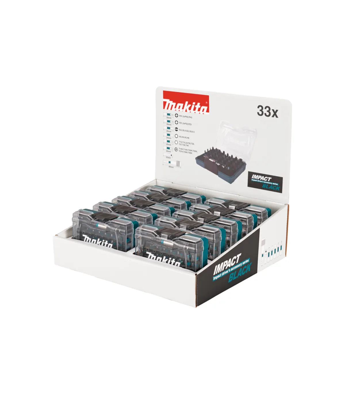 Makita – Set bitova impact BLACK 33 kom (10/1) E-12441-10 Pribor za zavrtanje