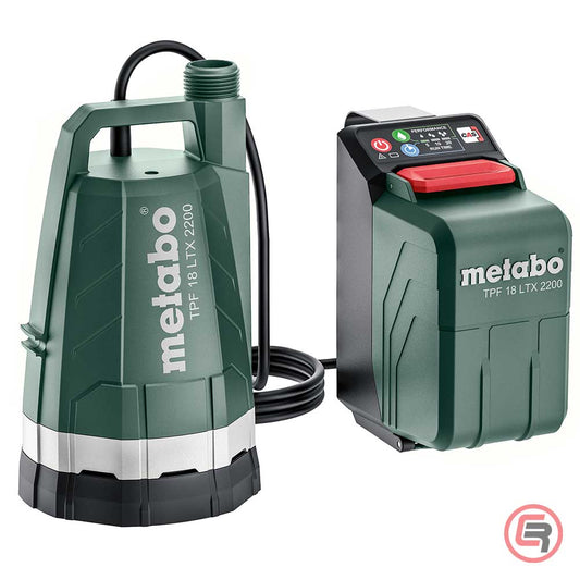 Metabo Pumpa Za Vodu Potopna Aku TPF 18 LTX 2200 + Adapter Za Bure / 18 V (bez baterija i punjača) – 601729850 by Metabo