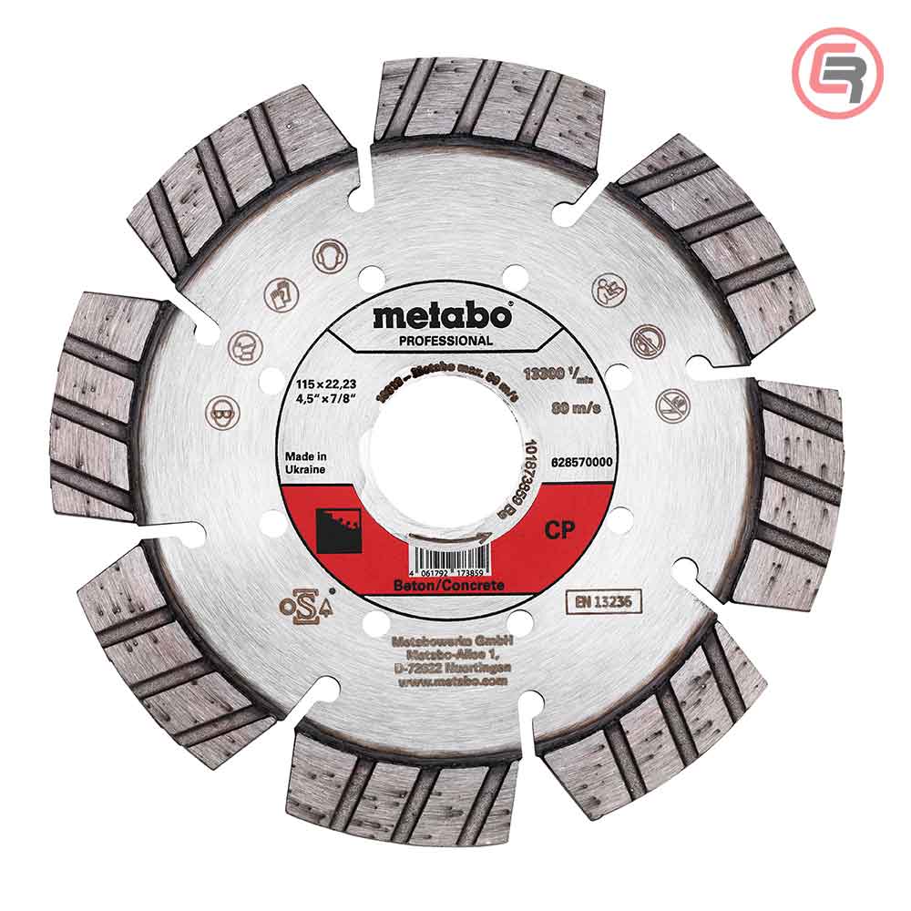 Metabo Dijamantna Rezna Ploča Za Beton 115 x 22,23 mm “CP” Professional – 628570000 by Metabo 628570000 Pribor Za Brusilice