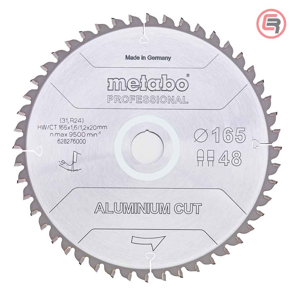 Metabo List Kružne Pile Za Aluminium 165 x 1,6 / 1,2 x 20 / Z = 48 Aluminium Cut Professional – 628276000 by Metabo