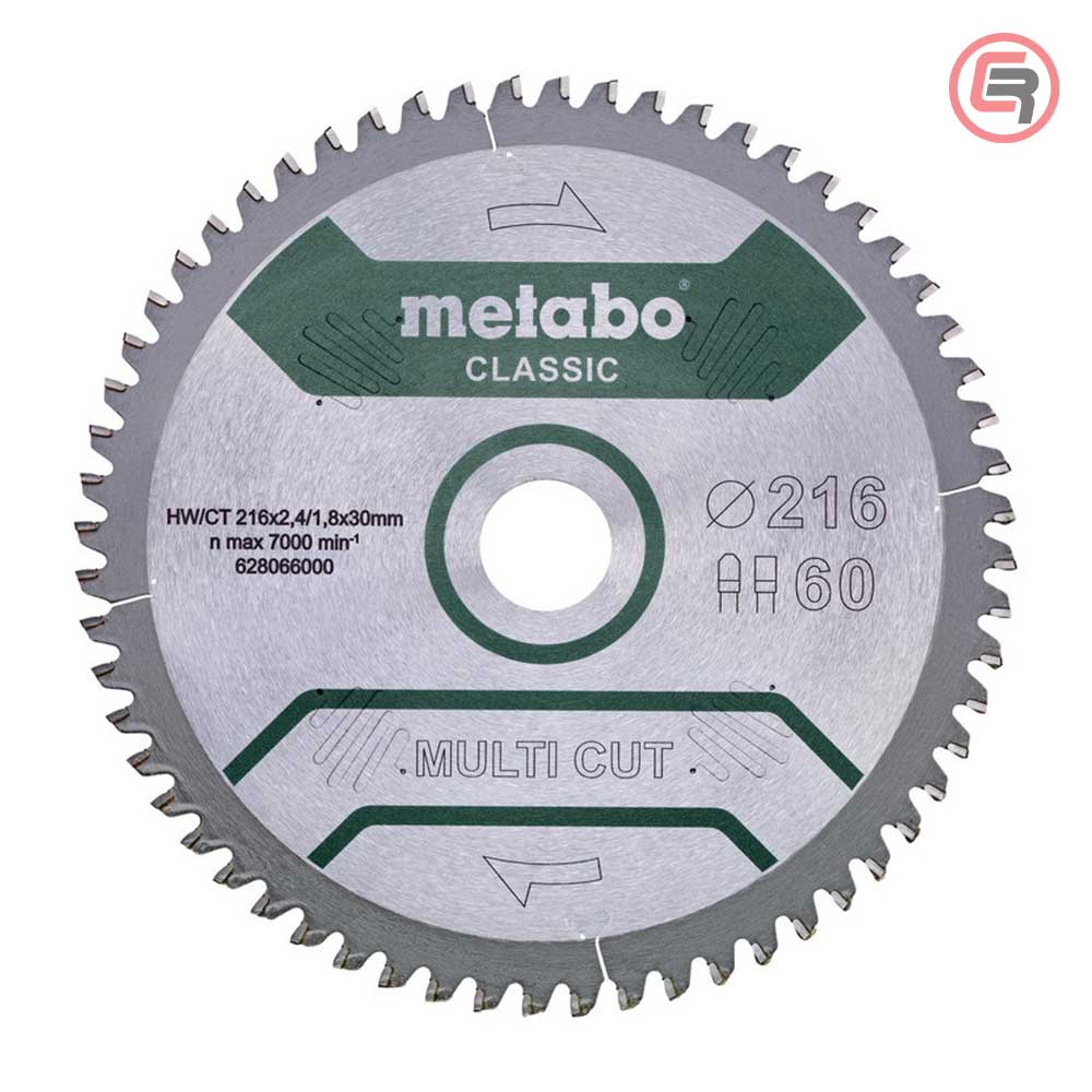 Metabo List Kružne Pile 216×2,4/1,8×30 / Z=60 Multi Cut Classic – 628066000 by Metabo 628066000 Listovi Pila