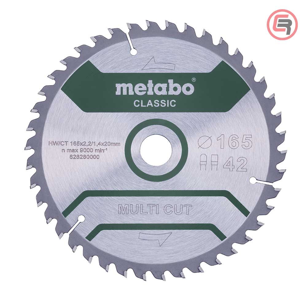 Metabo List Kružne Pile 165 × 2,2 / 1,4 × 20 / Z = 42 Multi Cut Classic – 628280000 by Metabo 628280000 Listovi Pila