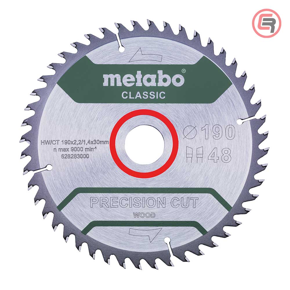 Metabo List Kružne Pile 190 x 2,2 / 1,4 x 30 / Z = 48 Precision Cut Wood Classic – 628283000 by Metabo 628283000 Listovi Pila