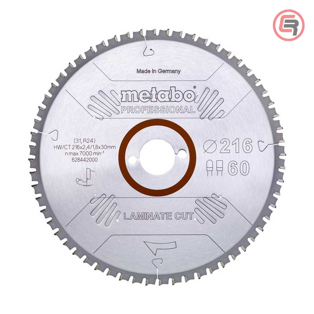 Metabo List Kružne Pile Za Laminat 216 x 2,4 / 1,8 x 30 / Z = 60 Laminate Cut Professional – 628442000 by Metabo 628442000