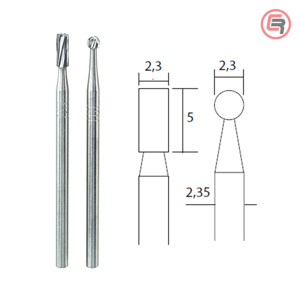 Proxxon Štift Za Glodanje Od Volfram-Karbida 2,3 mm Cilindrični + Kugla / 2 kom – 28750 by Proxxon 28750 Pribor Za Mikro /