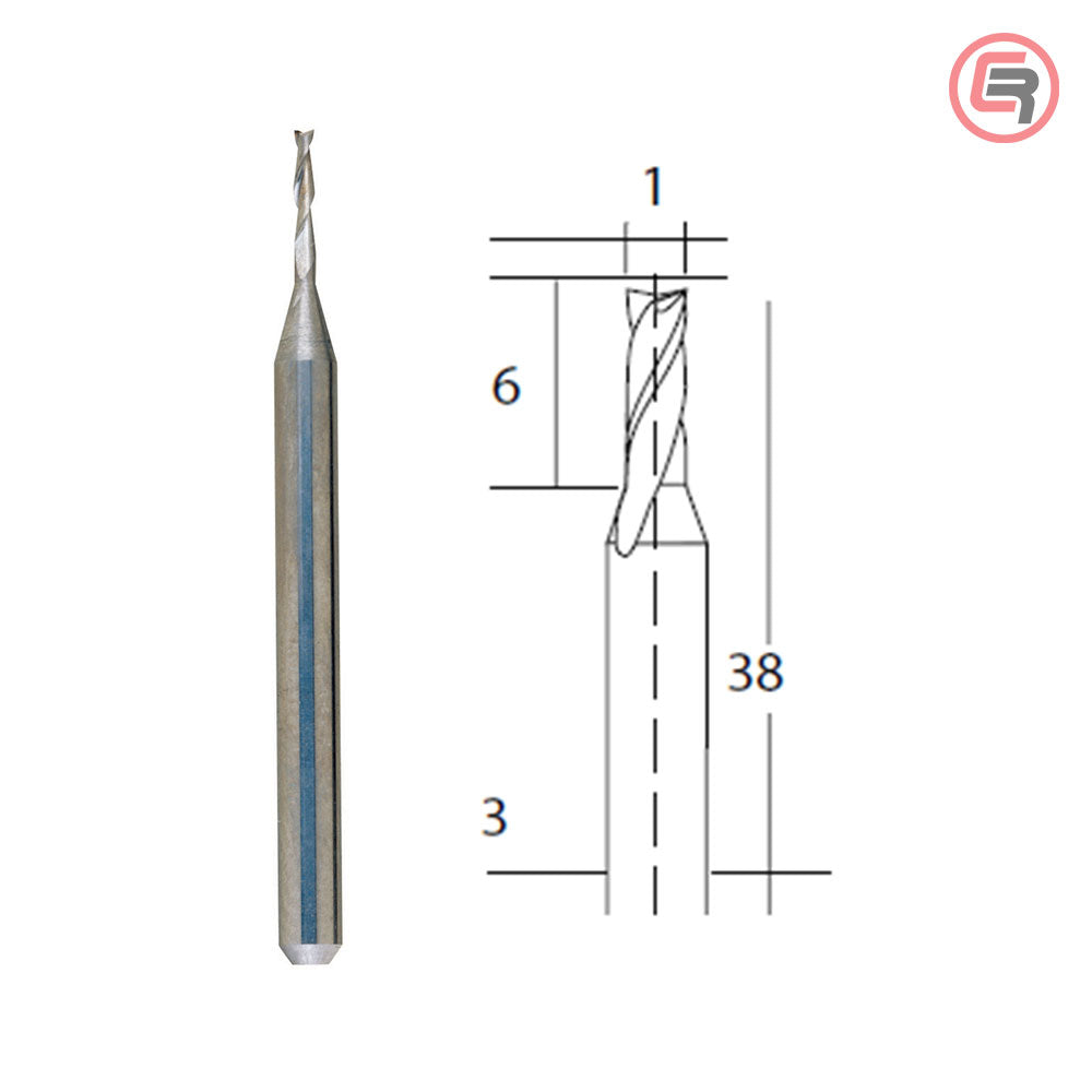 Proxxon Štift Za Glodanje Od Volfram-Karbida 1,0 mm Ravni – 28758 by Proxxon 28758 Pribor Za Mikro / Modelarski Alat