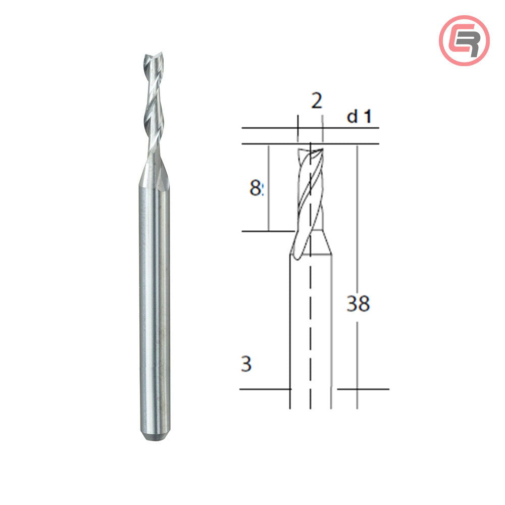 Proxxon Štift Za Glodanje Od Volfram-Karbida 2,0 mm Ravni – 28759 by Proxxon 28759 Pribor Za Mikro / Modelarski Alat