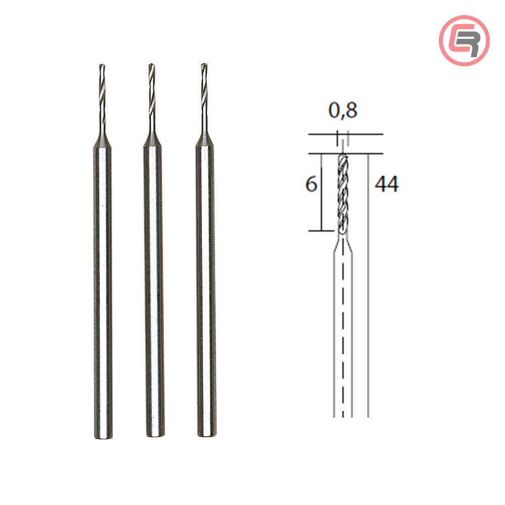 Proxxon Svrdlo HSS Micro Za Metal 0,8 mm / 3 kom – 28852 by Proxxon 28852 Pribor Za Mikro / Modelarski Alat