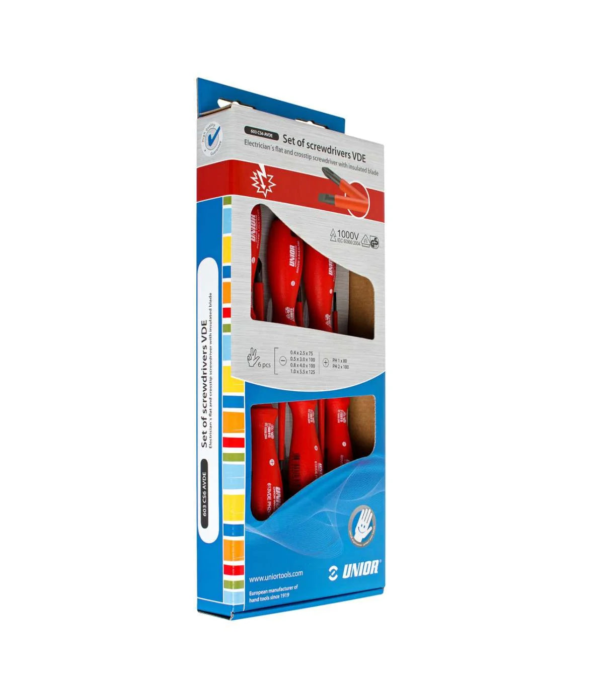 Unior – Izvijači VDE u garnituri 6-dijelni set 603CS6AVDE by Unior Alat za rad pod naponom