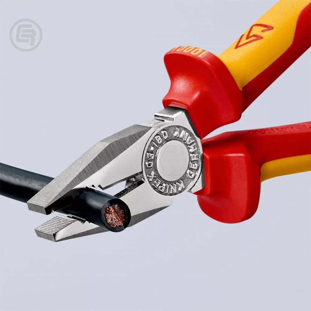 Knipex Kliješta Kombinovana 200mm 1000V – 03 06 200 by Knipex 03 06 200 Izolovani Alat VDE 1000V - detalj 3